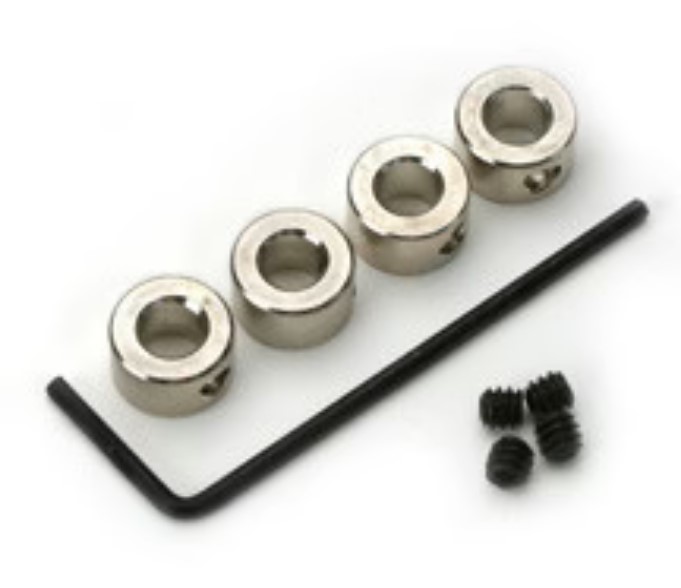 (image for) DU-BRO #139 1/8" PLATED BRASS DURA-COLLARS